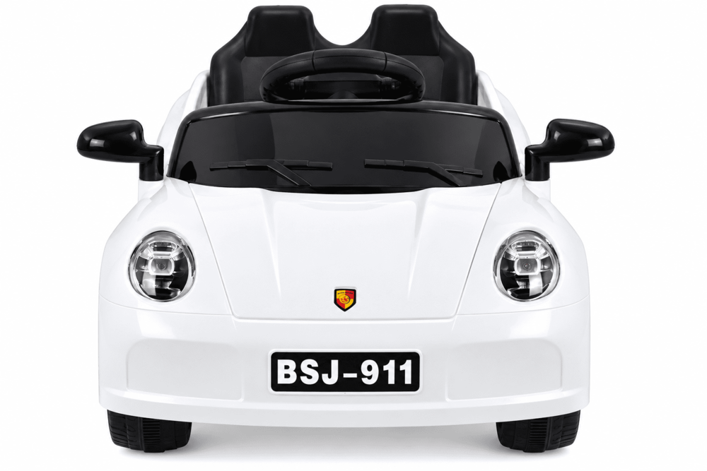 Carro Montable Tipo Porsche Sonidos Y Luces Blanco Niños