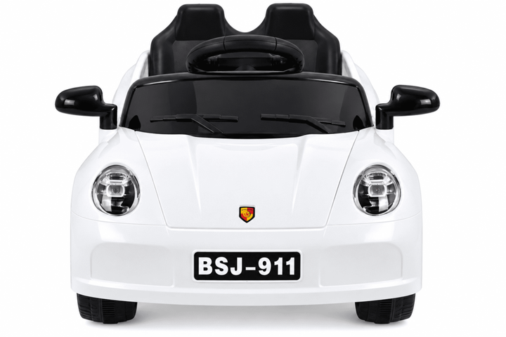 Carro Montable Tipo Porsche Sonidos Y Luces Blanco Niños