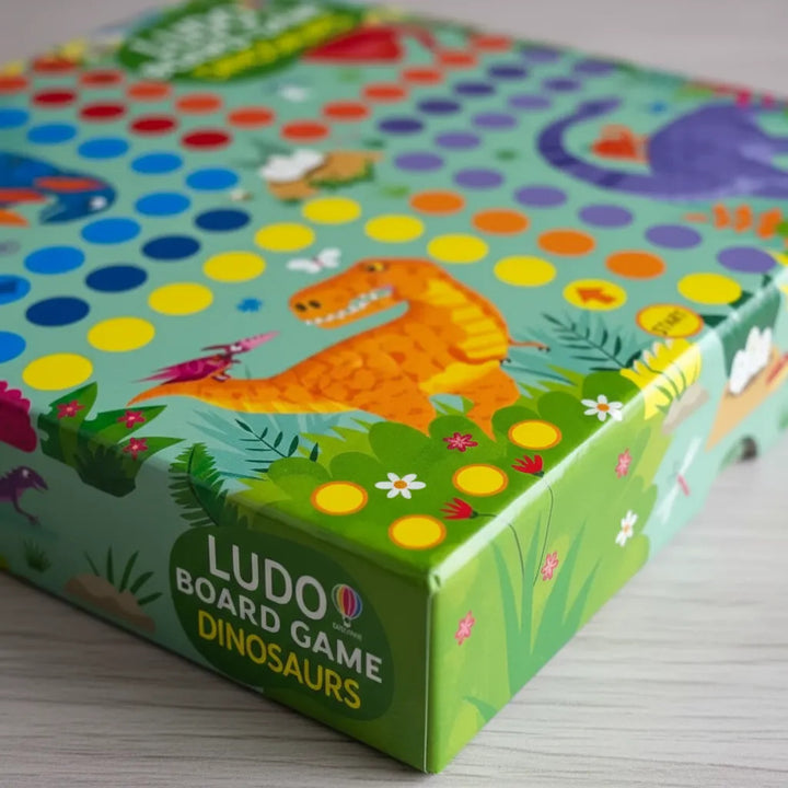 Juego de Mesa Ludo Dinosaurios con Puzzle Para Niños