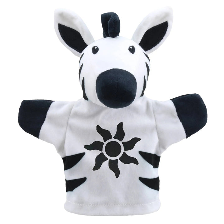 Juguete Títere Zebra Contraste Blanco Y Negro Para Bebés