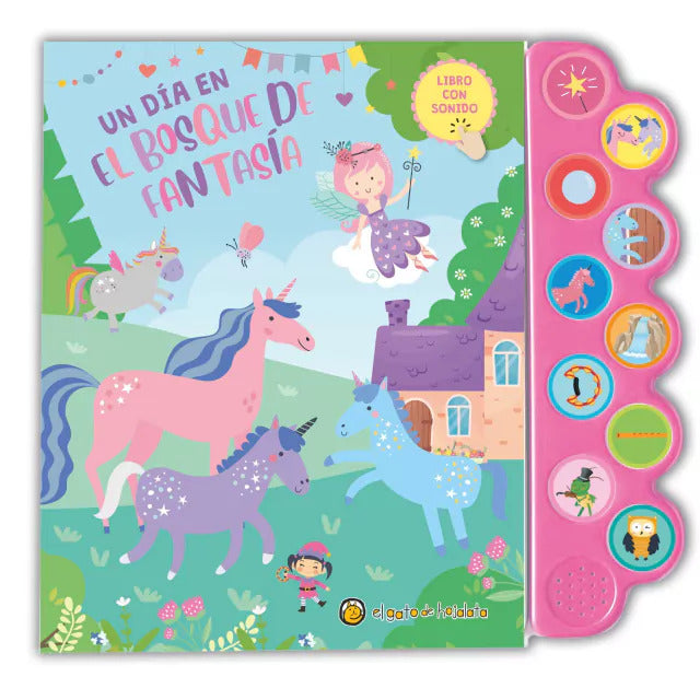 Libro con Sonidos Un Día en el Bosque de Fantasía Para Niños