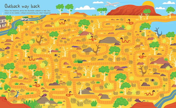 Libro Didactico Laberintos Around the World Mazes Para Niños