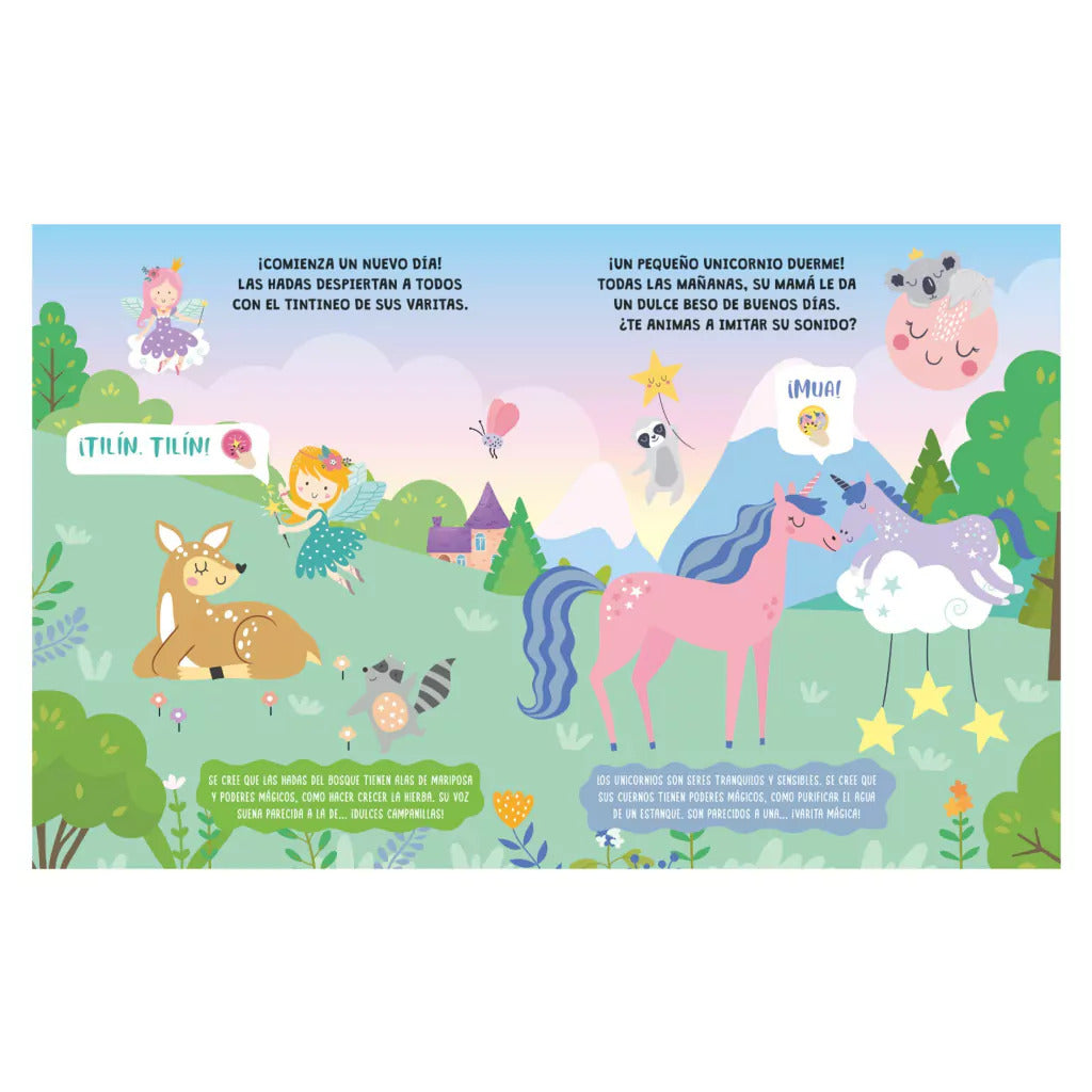 Libro con Sonidos Un Día en el Bosque de Fantasía Para Niños