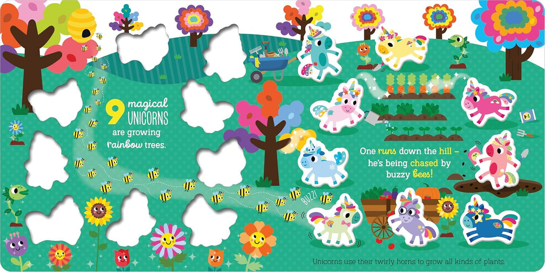 Libro Didáctico Magical Unicorns Con Stickers Para Niños