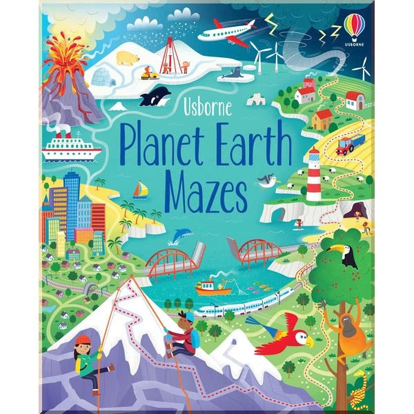Libro de Laberintos Educativos Planet Earth Mazes Para Niños