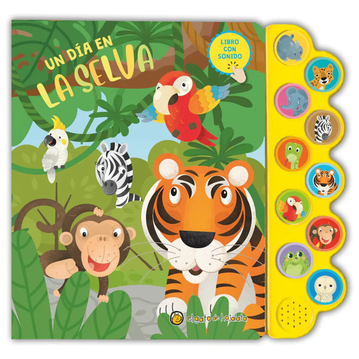 Libro con Sonidos Un Día en la Selva Para Niños
