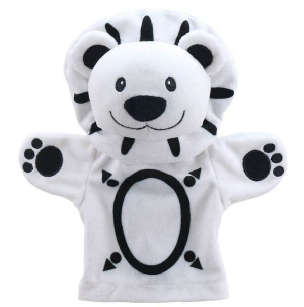 Juguete Títere León Contraste Blanco Y Negro Para Bebés