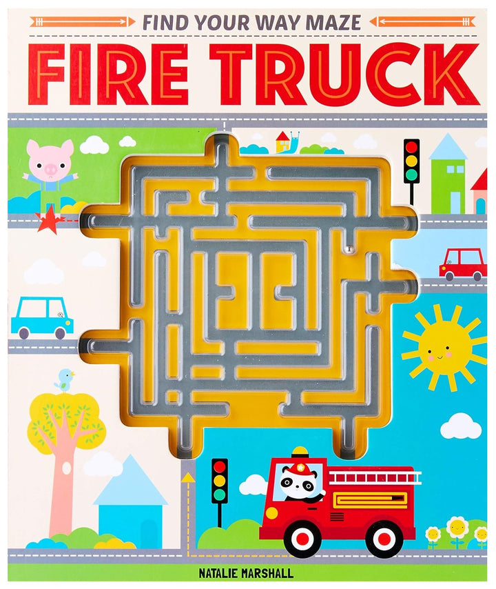 Libro Didáctico Bomberos Laberinto Para Niños