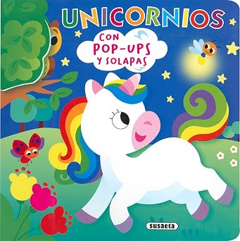 Libro Didáctico Unicornios pop ups y Solapa Para Niños