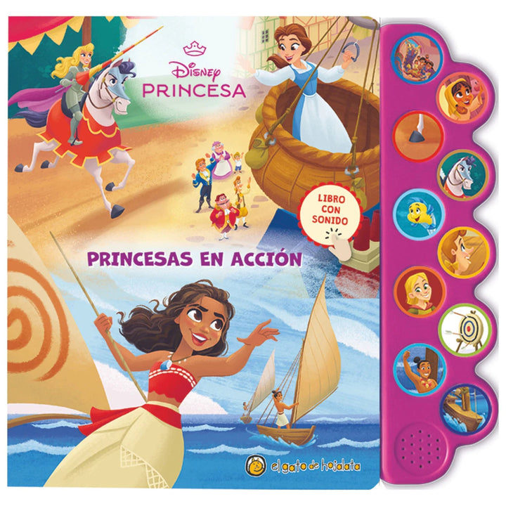 Libro con Sonidos  Princesas Disney en Acción Para Niños