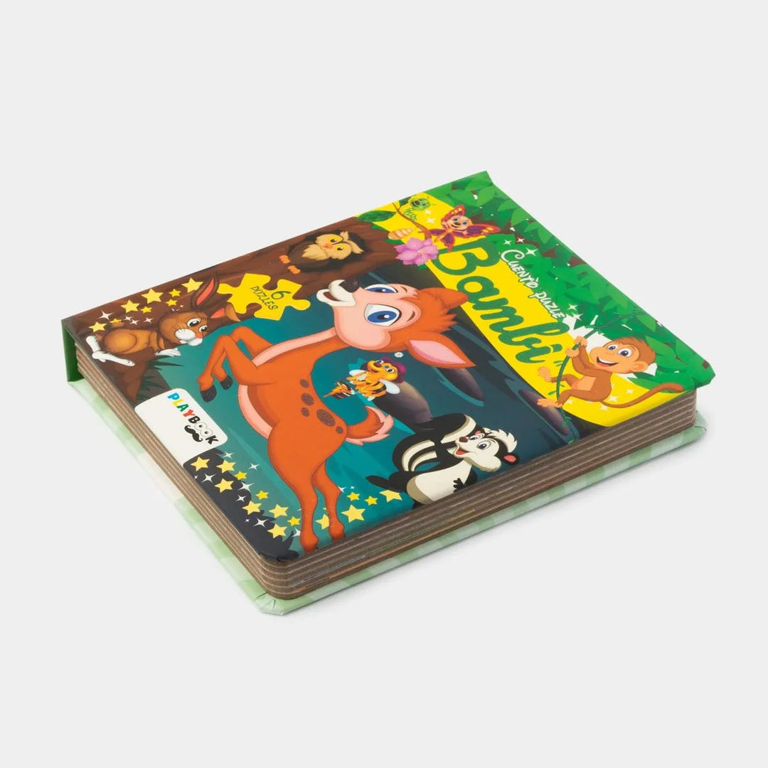 Libro Didáctico Con Rompecabezas Bambi para Niños
