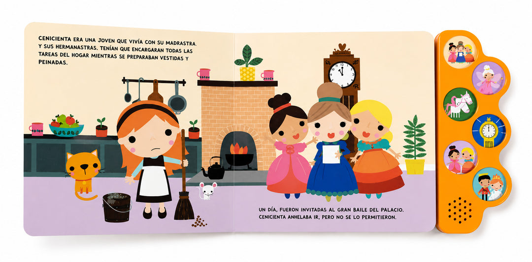 Libro Interactivo con Sonido Cenicienta Para Niños