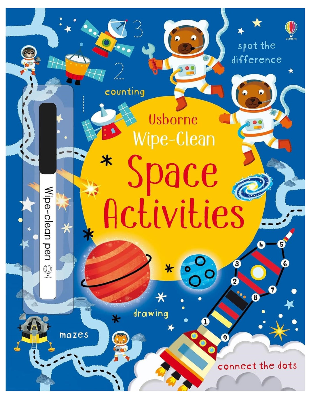Libro De Actividades Interactivas Space Borrables Para Niños