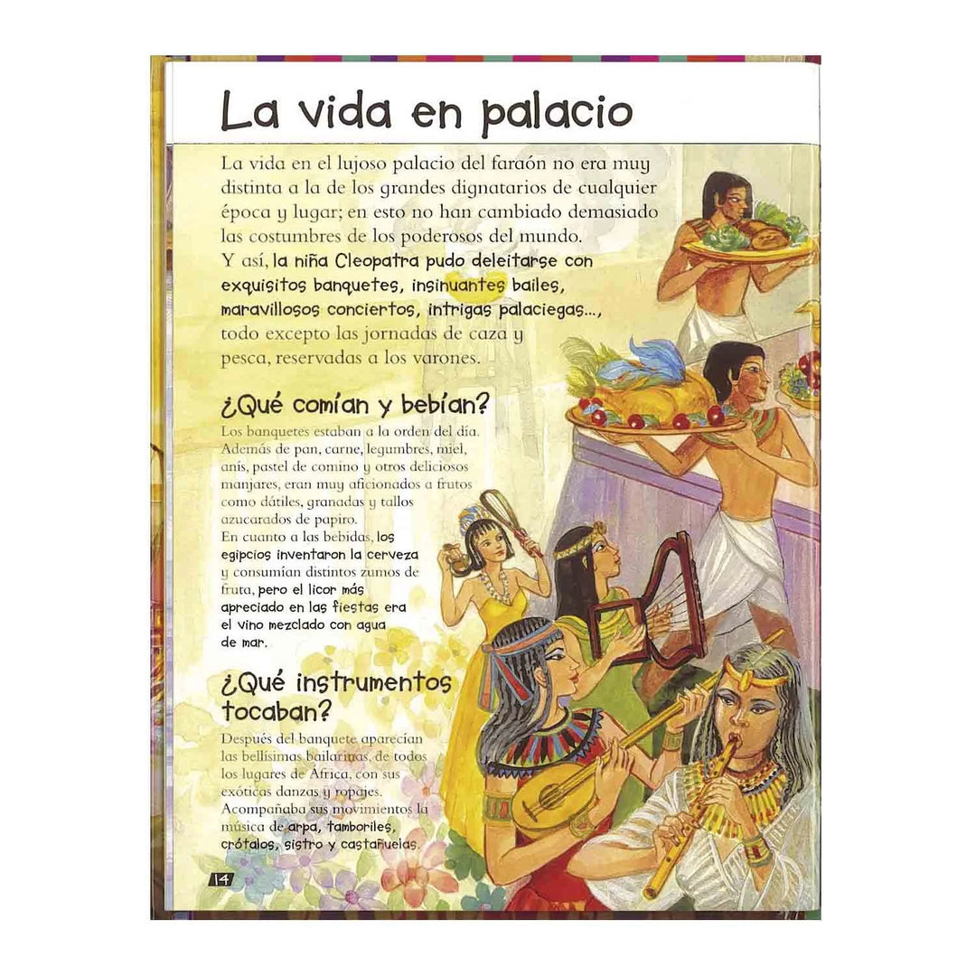 Libro Ilustrado Mini Biografías Cleopatra Para Niños Adultos
