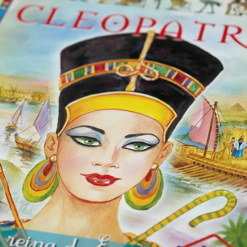Libro Ilustrado Mini Biografías Cleopatra Para Niños Adultos