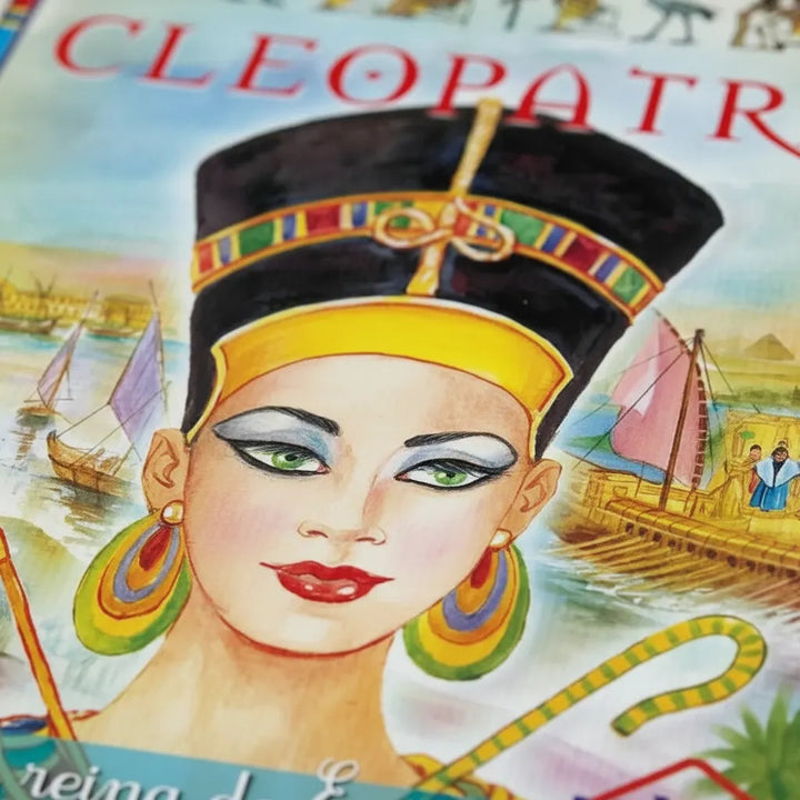 Libro Ilustrado Mini Biografías Cleopatra Para Niños Adultos