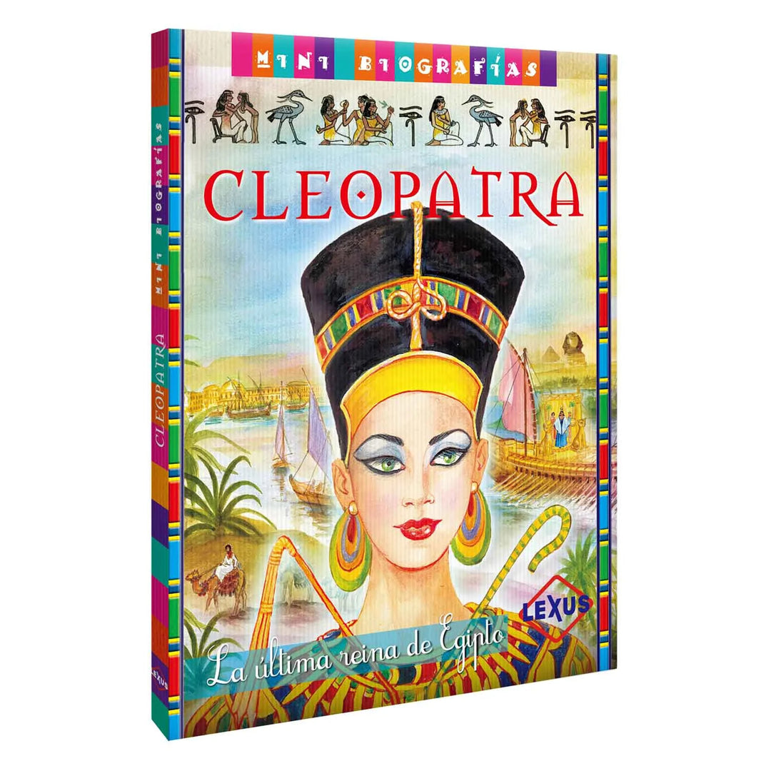 Libro Ilustrado Mini Biografías Cleopatra Para Niños Adultos