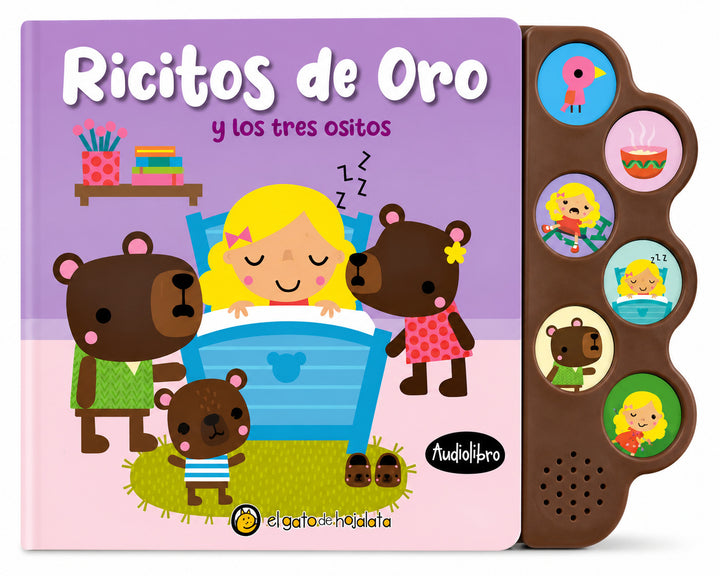 Libro Interactivo con Sonido Ricitos de Oro y los Tres Ositos Para Niños