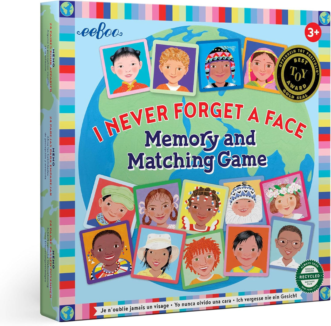 Juego de Memoria 24 Pares de Fichas Caras Para Niños