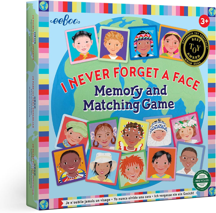 Juego de Memoria 24 Pares de Fichas Caras Para Niños