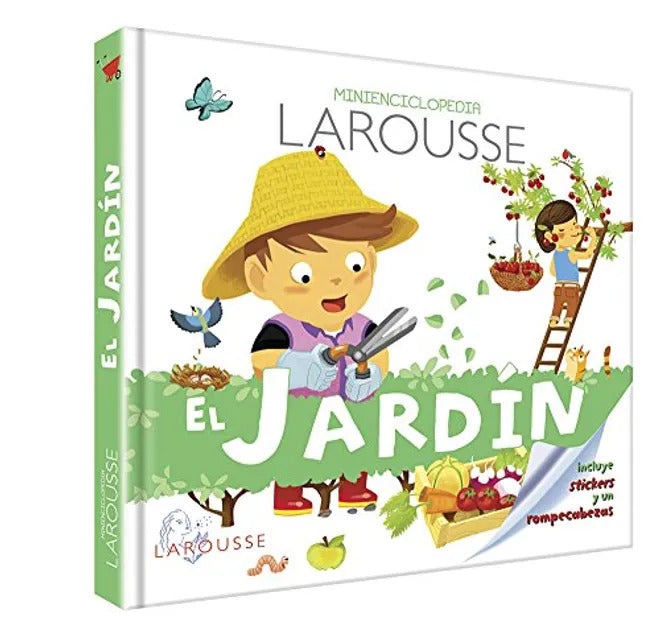 Libro Ilustrada con Rompecabezas El Jardín Stickers Para Niños