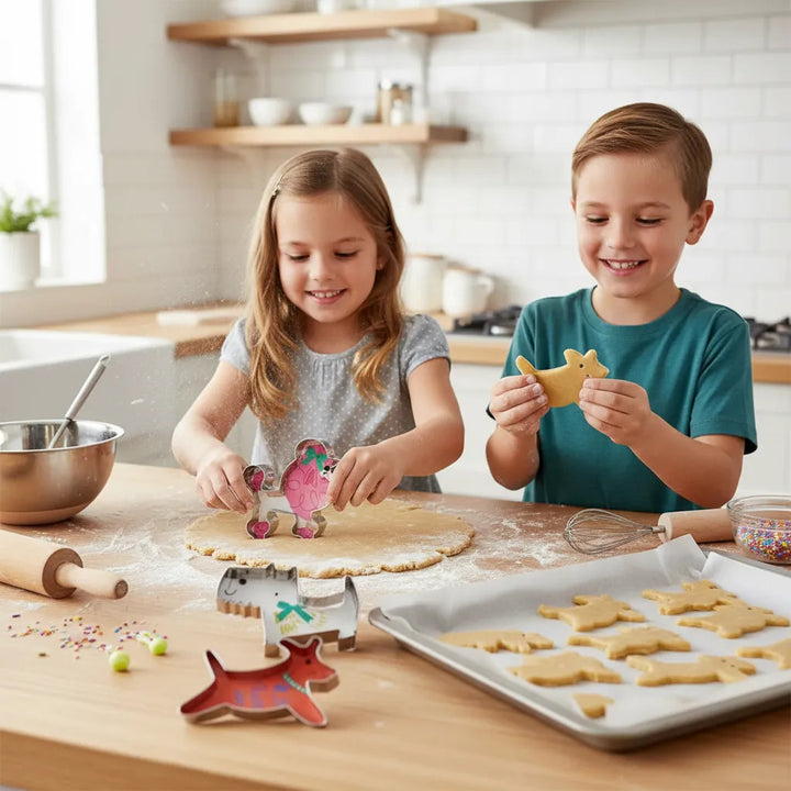Set Molde para Galletas Animales De La Selva  Para Niños