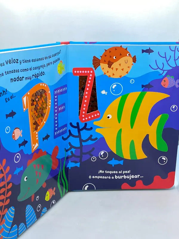 Libro Interactivo ¡No toques al cangrejo! con Texturas Para Niños