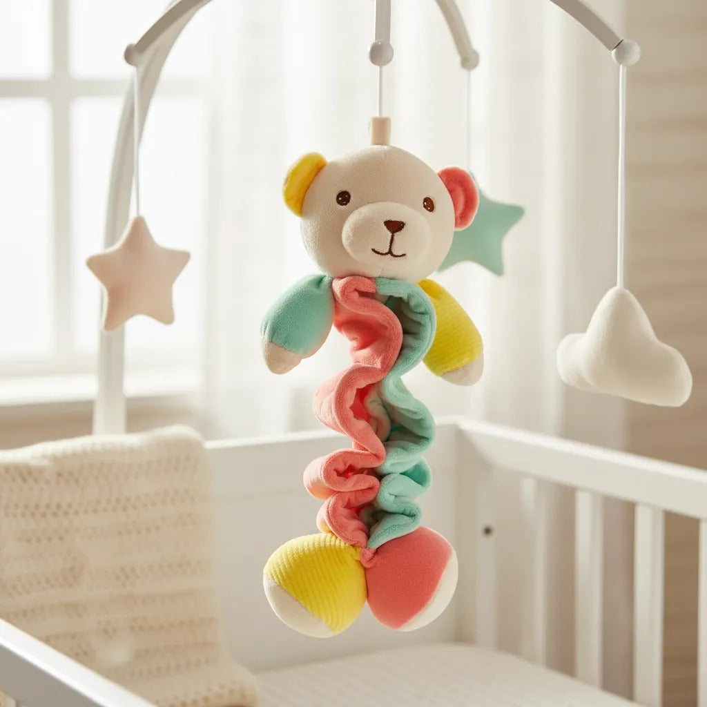 Juguete Oso de Apego Móvil en Espiral Para Bebés