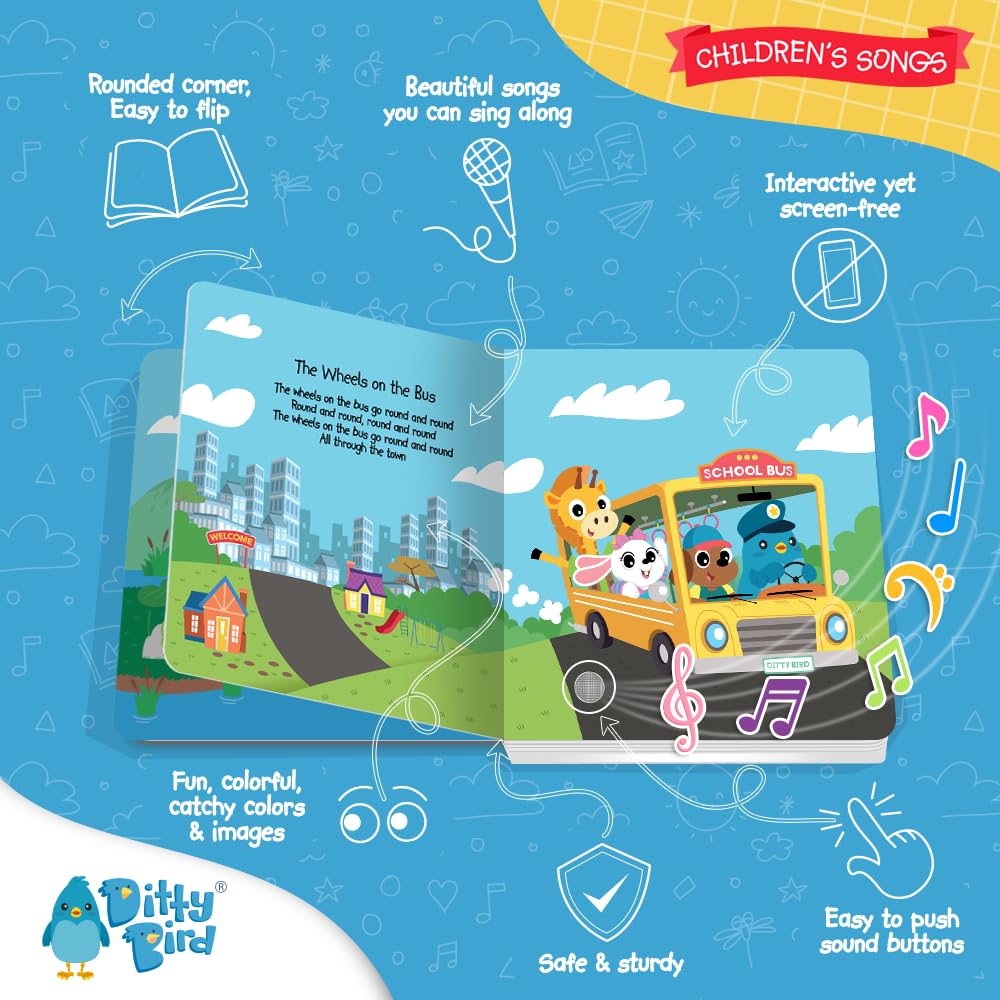 Libros Musical Canciones Infantiles Para Bebés Niños