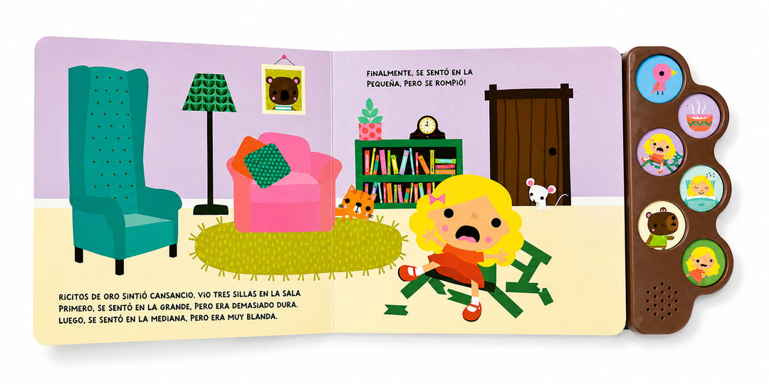 Libro Interactivo con Sonido Ricitos de Oro y los Tres Ositos Para Niños