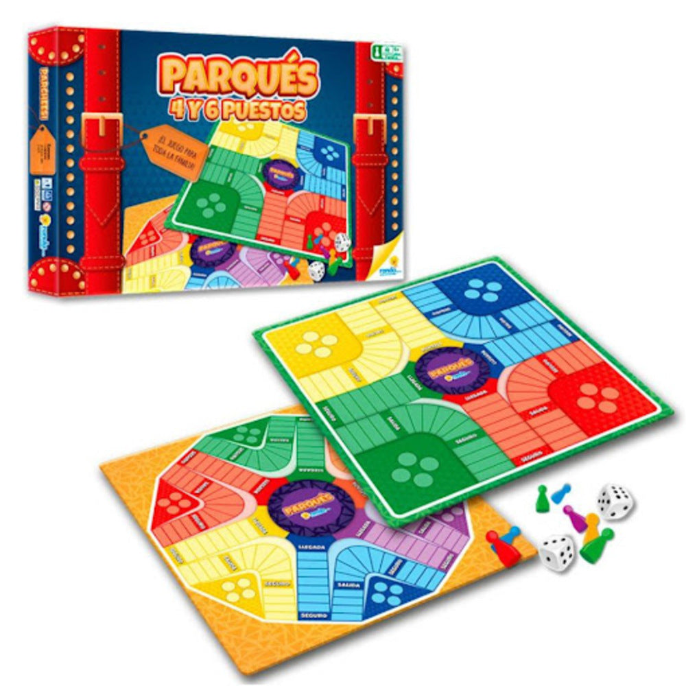 Juego De Mesa Parqués De 6 Puestos