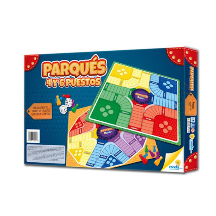 Juego De Mesa Parqués De 6 Puestos