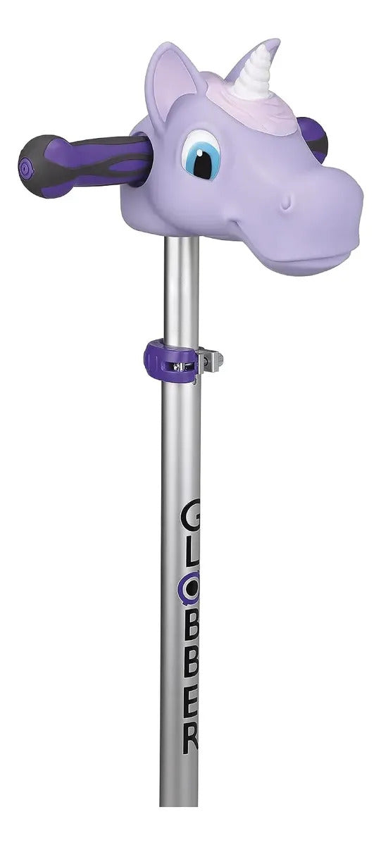 Manillar Unicornio Violeta para Patineta y Bicicleta Globber Para Niños