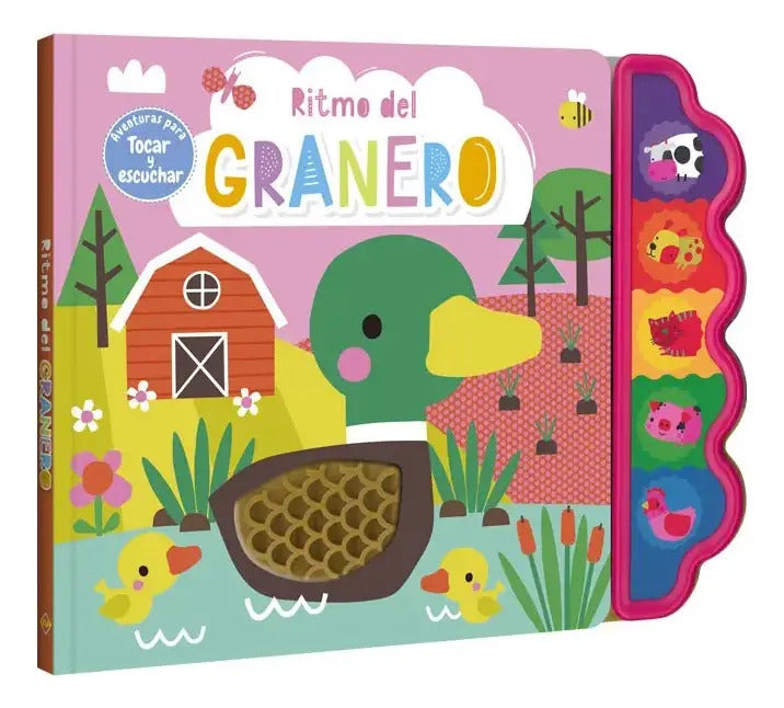 Libro Táctil Sonidos Ritmo del Granero Para Niños