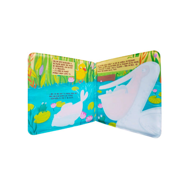 Libro Para El Baño El Patito Valiente de Pintura en Agua Para Niños