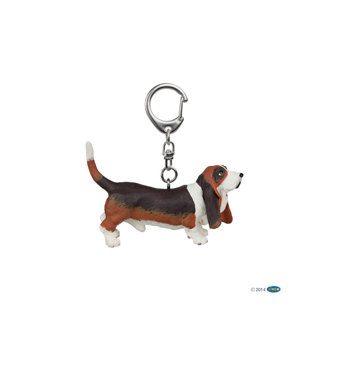 Figurita Coleccionable Perro Basset Pintada a Mano Para Niños
