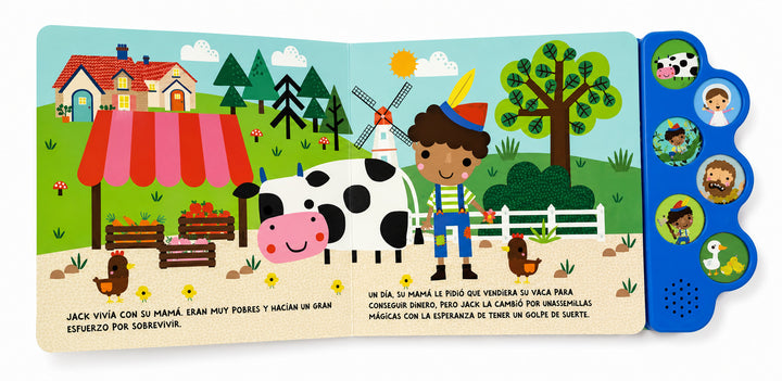 Libro Interactivo con Sonido Jack y las habichuelas mágicas Para Niños