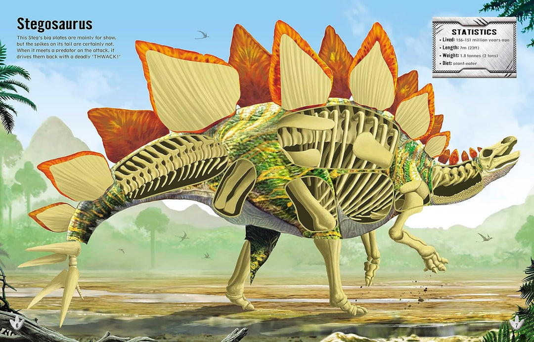Libro de Stickers Crea tus Propias Dinosaurio Para Niños