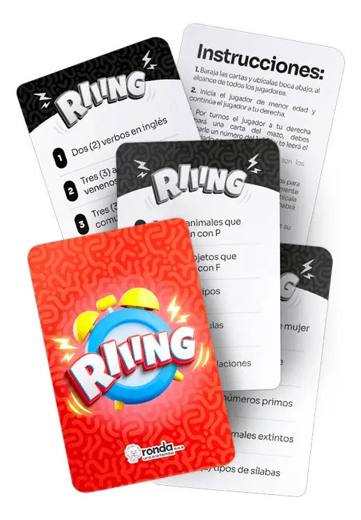 Juego de Mesa Estrategia Riiing Para Niños Familia