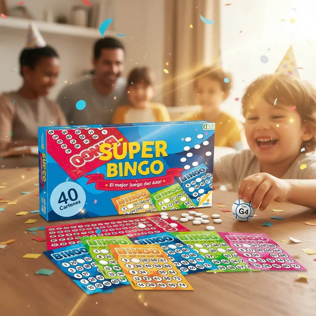 Juego de Mesa Estrategia Bingo con Tablero Para Niños adultos