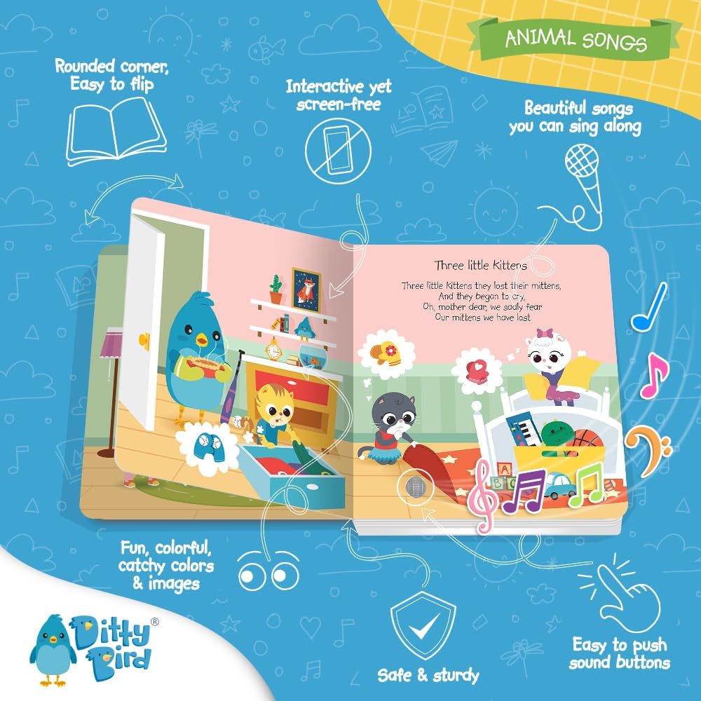 Libros Musical Interactivo rimas infantiles Para Bebés Niños
