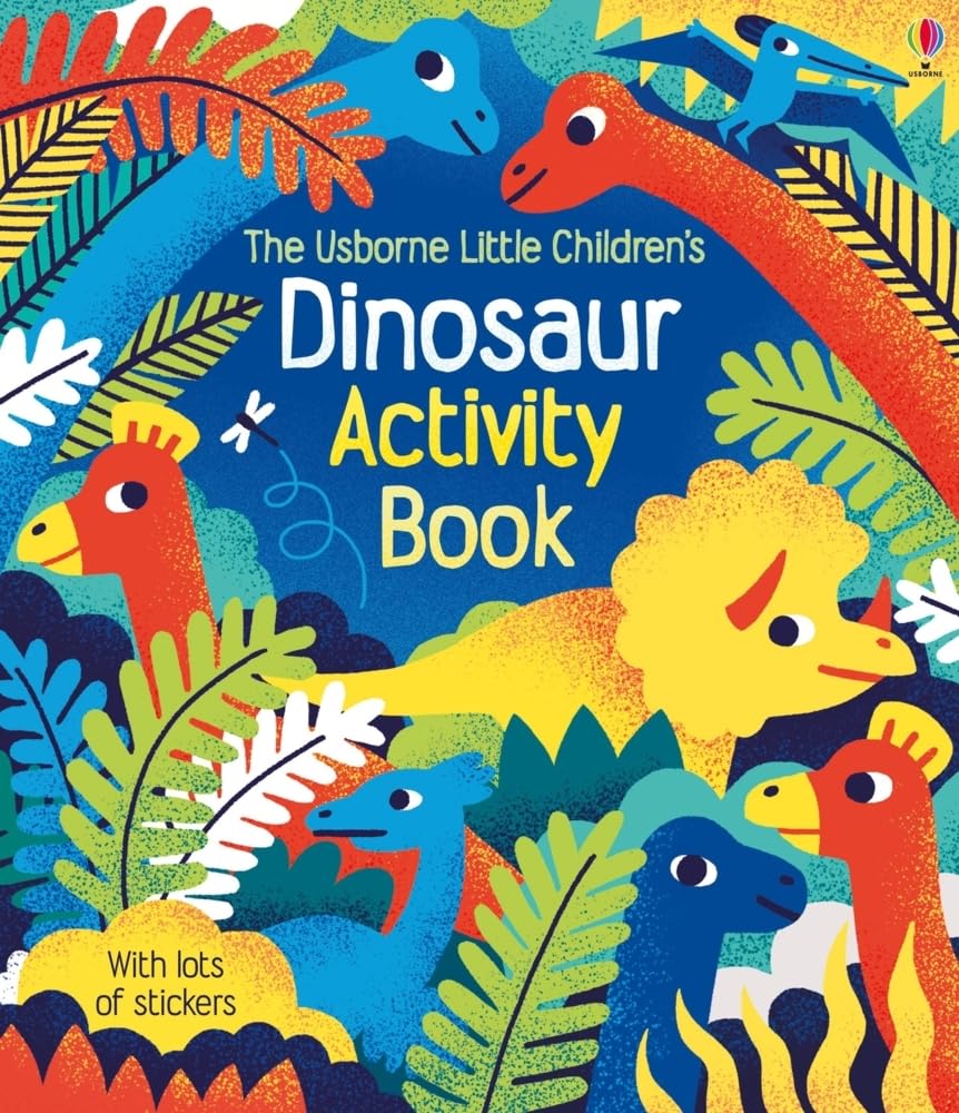 Libro de Actividades Dinosaurios Con Stickers Para Niños