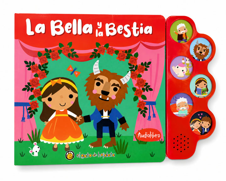Libro Interactivo con Sonido La Bella y la Bestia Para Niños