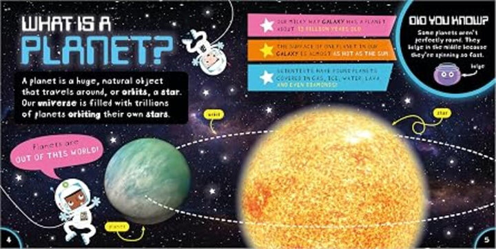 Libro Ilustrado Educativo Sistema Solar y Espacio Para Niños