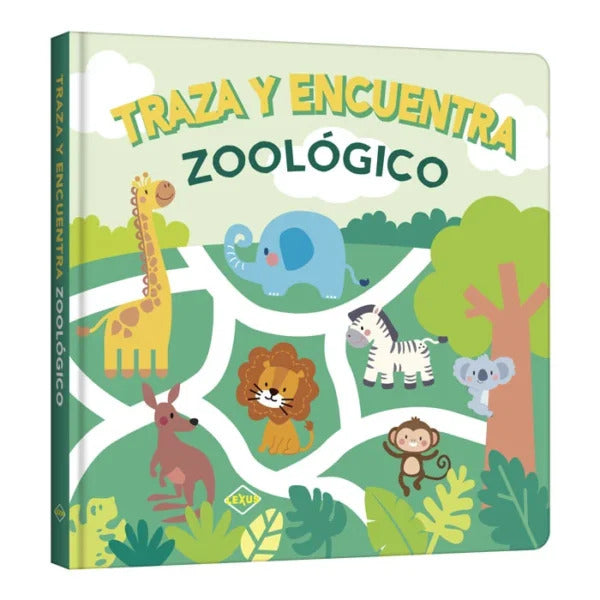 Libro Traza y Encuentra Zoológico con Solapas Para Niños