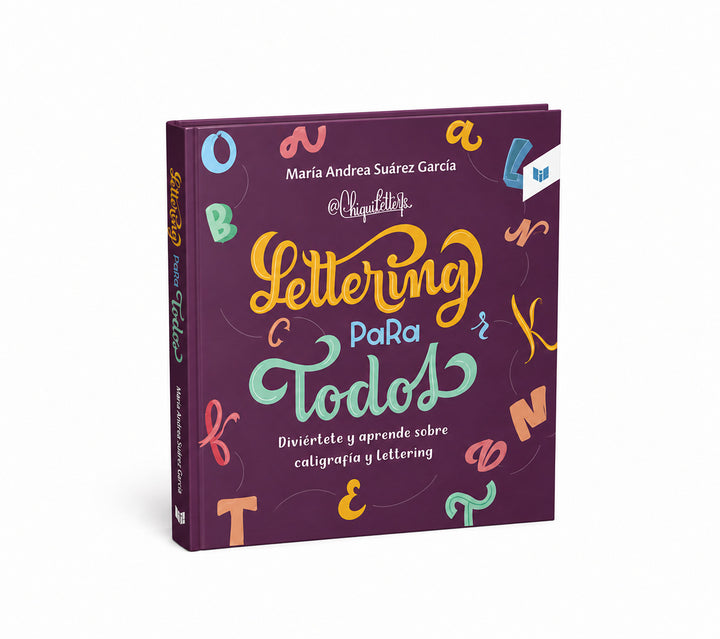 Libro Lettering y Caligrafía con Actividades Creativas Para Adultos
