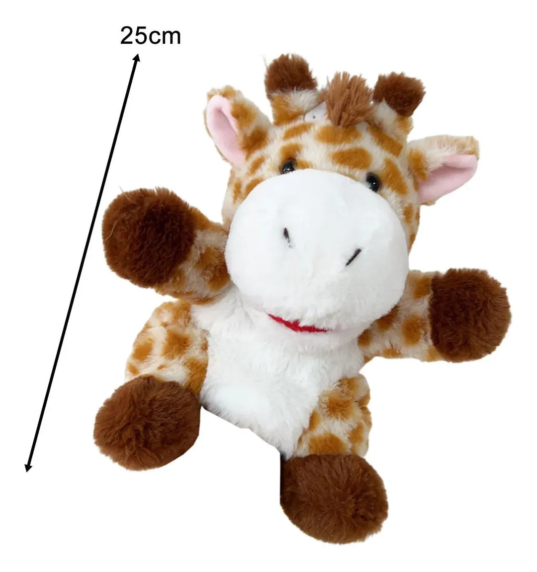 Juguete Educativo Marioneta de Mano Peluche Jirafa Para Niños