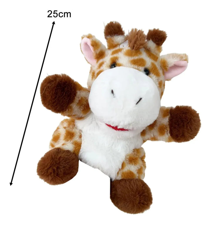 Juguete Educativo Marioneta de Mano Peluche Jirafa Para Niños