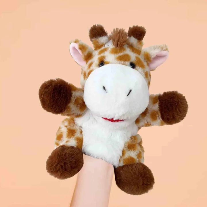 Juguete Educativo Marioneta de Mano Peluche Jirafa Para Niños