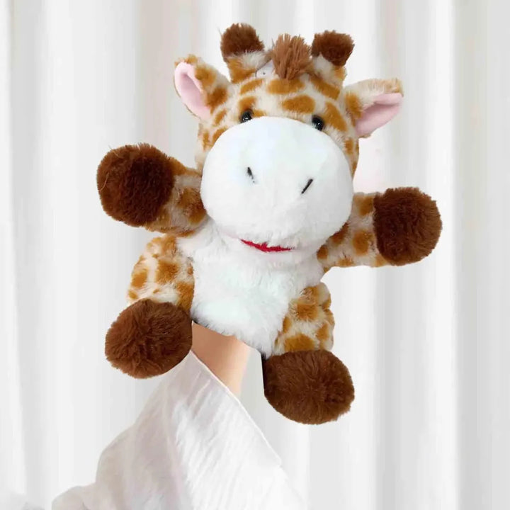 Juguete Educativo Marioneta de Mano Peluche Jirafa Para Niños